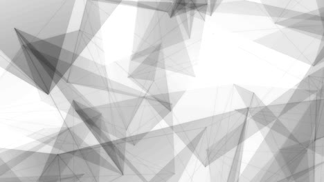 crystal structure abstract modern polygonal motion background. modern futuristic geometrical futuristic soft minimalist low poly polygonal shape triangle hi-tech seamless loop background.