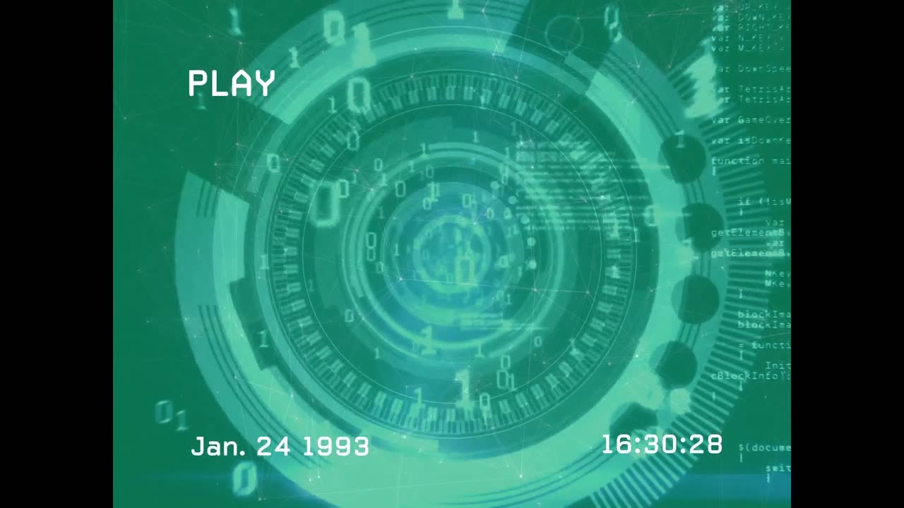 Animation of interference over network of connections