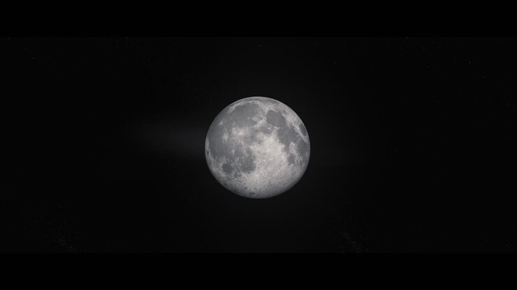 Lua vista do espaço