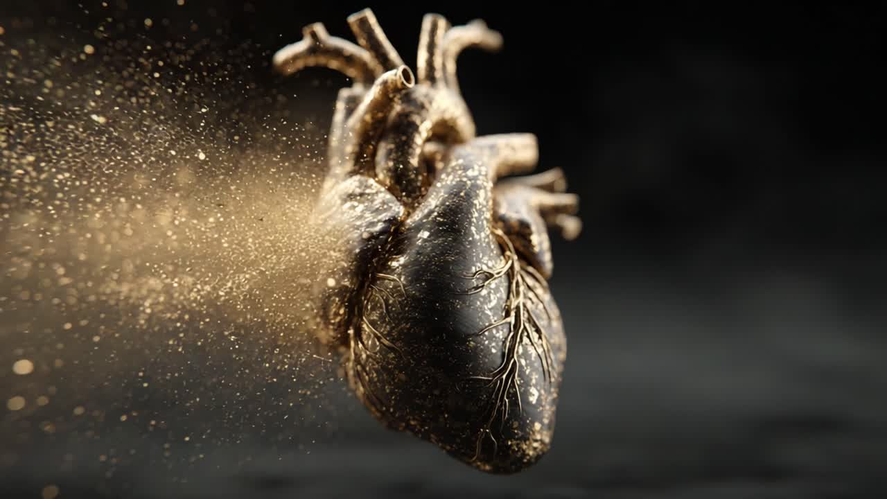 Immagini dinamiche di un cuore radioso: una straordinaria rappresentazione della vita e delle emozioni catturate in movimento, che esplora la bellezza e la fragilità del nostro organo vitale