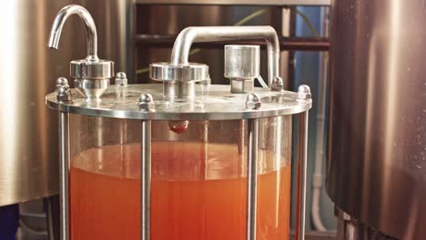 craft beer brewing equipment in brewery