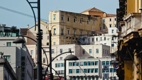 urban vista of naples, italy