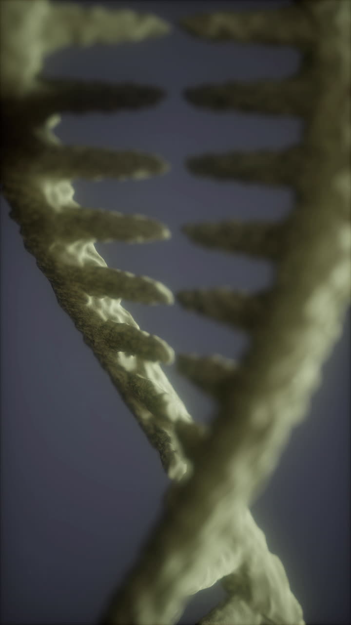 renderizado en 3d de la doble hélice del adn