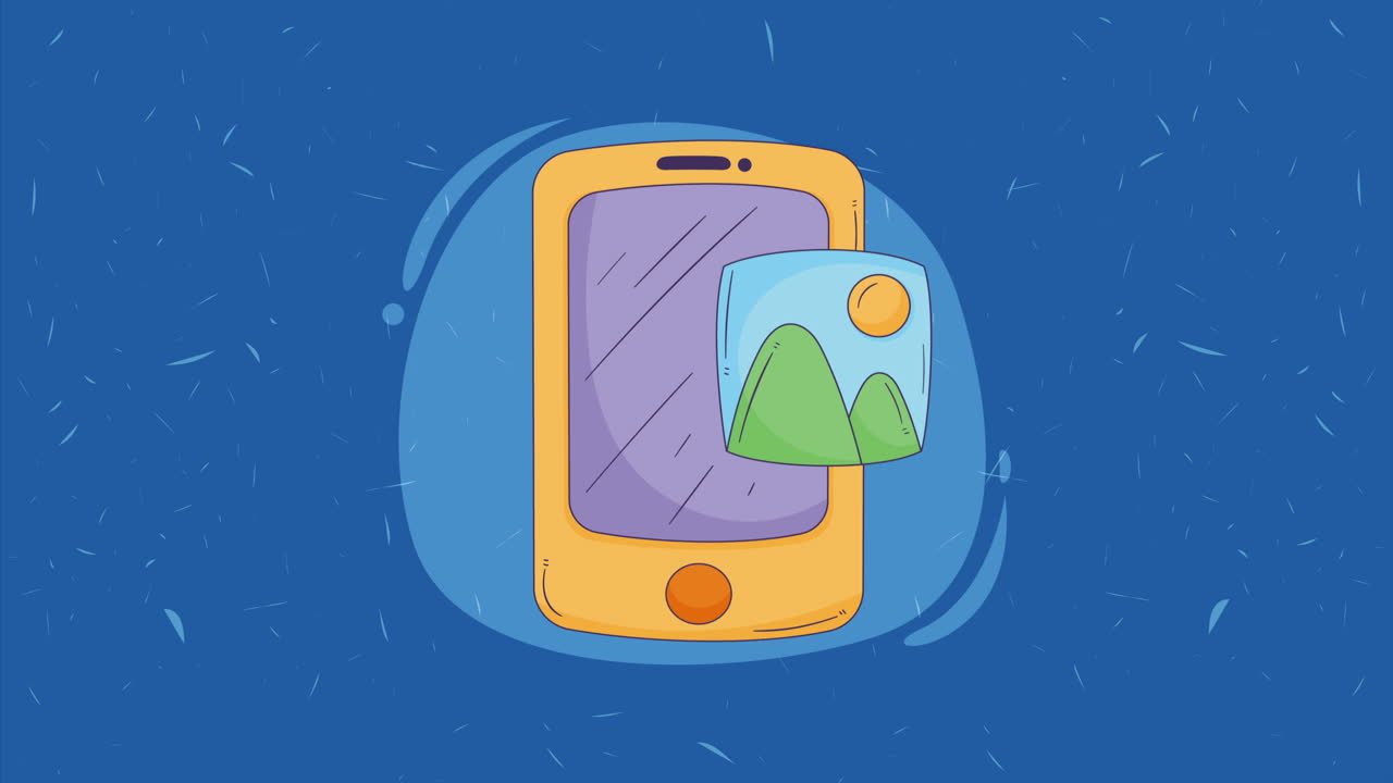 이미지 디스플레이를 가진 스마트폰