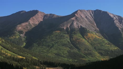 Huron Peak trailhead Collegiate Peaks morning valley La Plata Buena Vista summer fall autumn Rocky Mountains Colorado drone aerial Winfield camping Aspen Trees sunny morning blue sky static shot