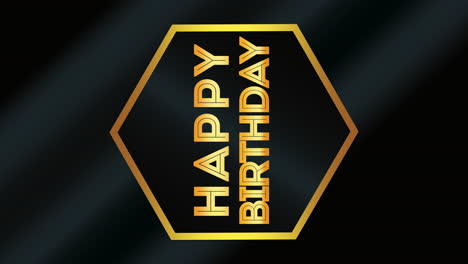 happy birthday surrounded by starry black and white gradient
