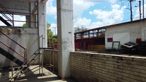 run-down industrial building exterior