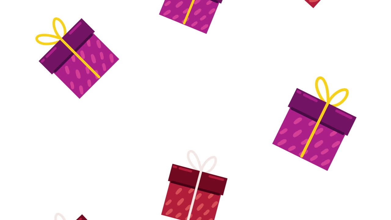 scatole regalo presenta animazione modello
