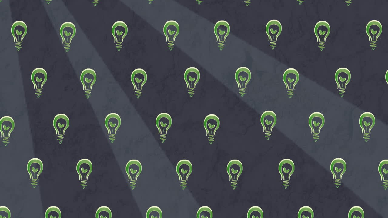 animación de bulbos que caen sobre un fondo marrón