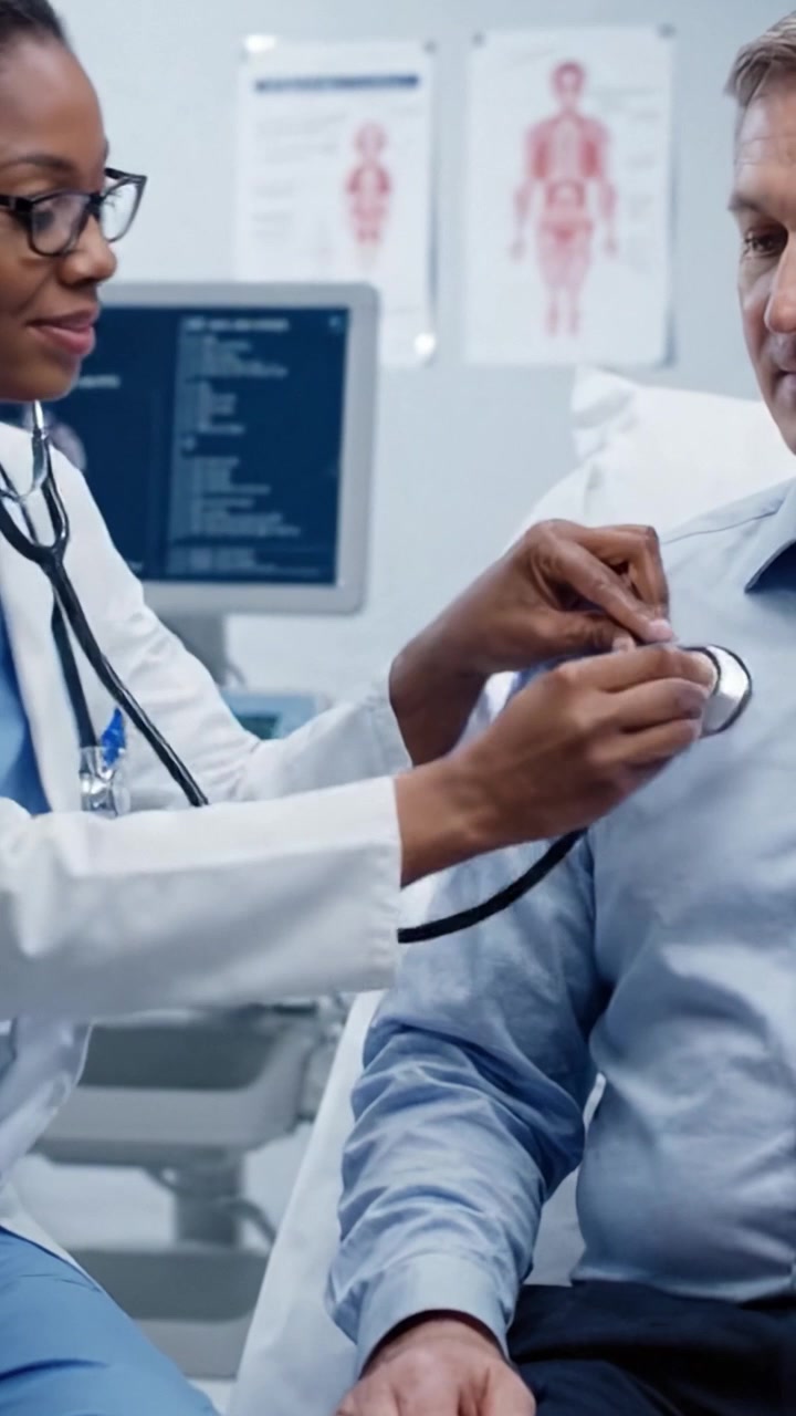 Medical Consultation Between Doctor and Patient: A Discussion on Health, Diagnosis, and Treatment in a Clinical Setting