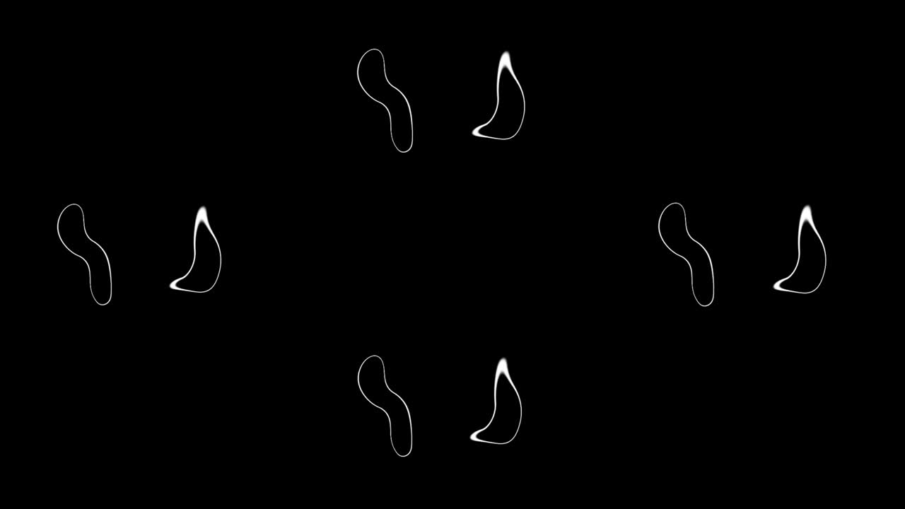 왜곡된 서클 스프레드 루프 애니메이션 모션 그래픽