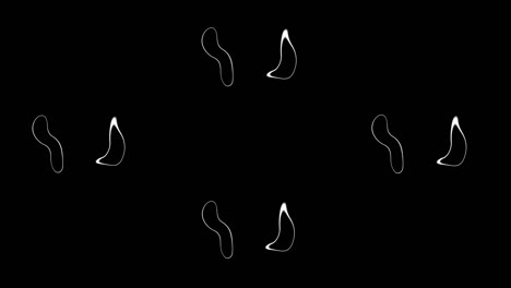 gráficos de movimiento de animación de bucle de propagación de círculo distorsionado