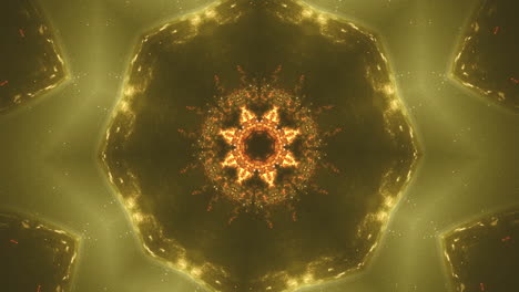 abstract rossette-like kaleidoscope animated pattern