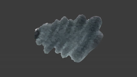 abstract dark grey watercolor smudge