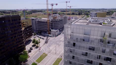 new apartments under construction in montpellier, france