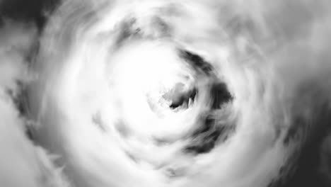 swirling clouds in a vortex