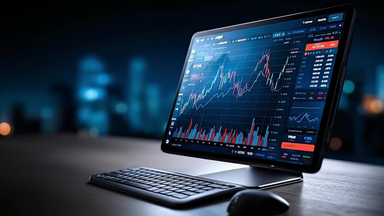 A desktop computer sitting on top of a wooden desk