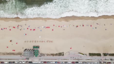 Strand-Von-Reñaca-In-Viña-Del-Mar,-Chile,-OHD-4K-Antenne