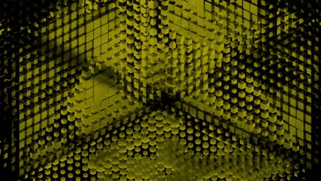 patrón geométrico abstracto con amarillo y negro