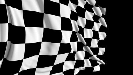 a checkered flag waving in the wind. national 3d racing flag waving