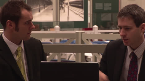 two businessmen having a meeting