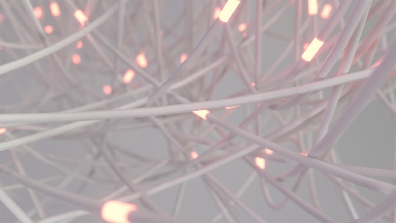 Abstract Rete di linee luminose