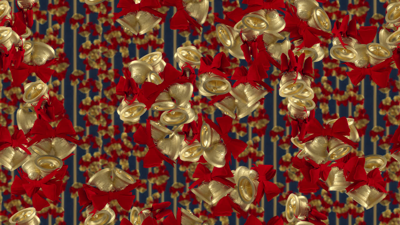 부활절 종 루프 타일 배경 회전