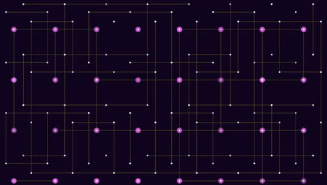 patrón de puntos conectados con luz de flash en degradado negro