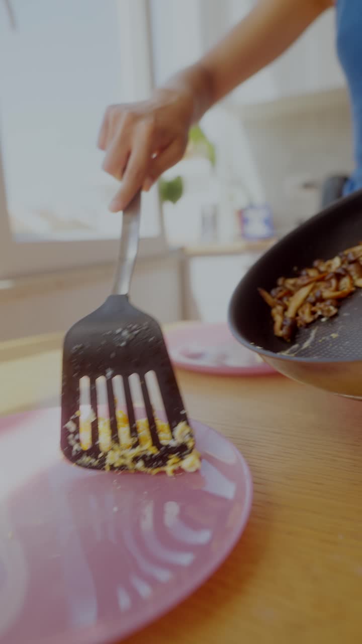 Preparing Scrambled Eggs