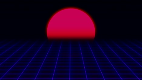 레트로 퓨처리스틱: 그리드 앤 선: 80년대 레트로 sf 배경