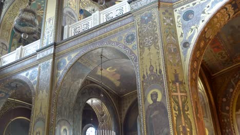 inside the magnificent transfiguration cathedral in odessa, ukraine