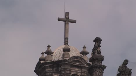 top of tower of catedral metropolitana da la ciudad de mexico