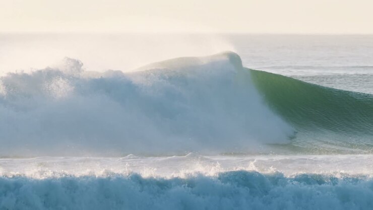 View of waves on seashore