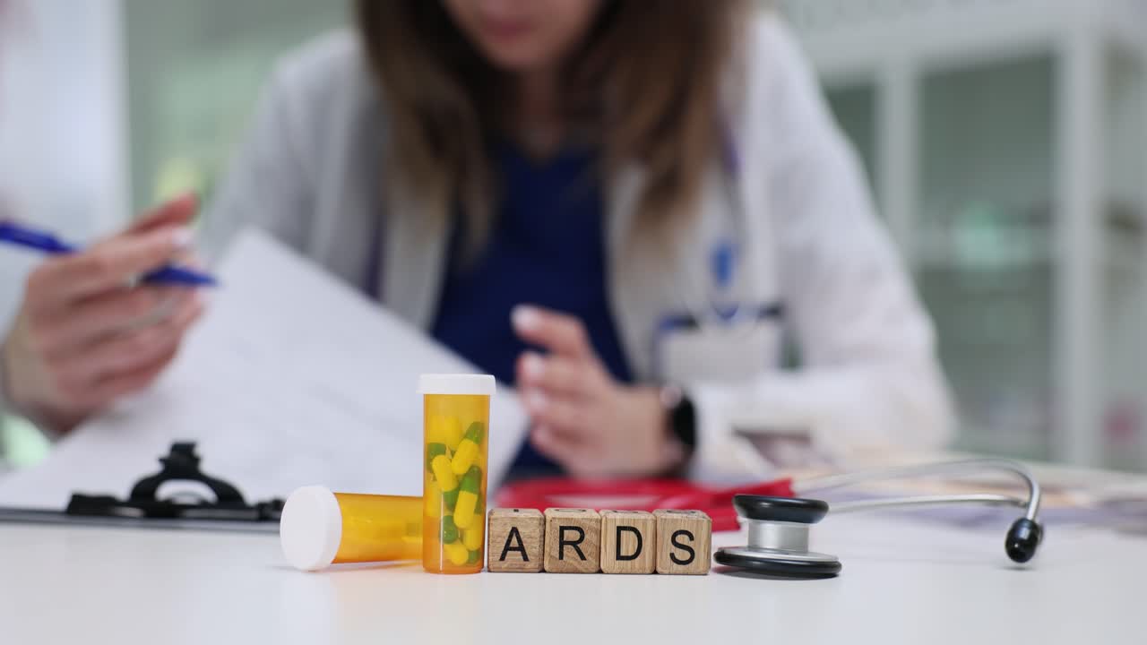Médico escreve recomendações terapêuticas pela abreviação ARDS