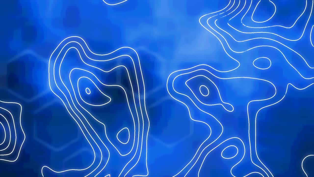 animación de la red de conexiones sobre fondo azul