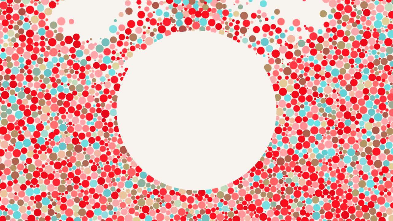 다채로운 원 모양의 배경