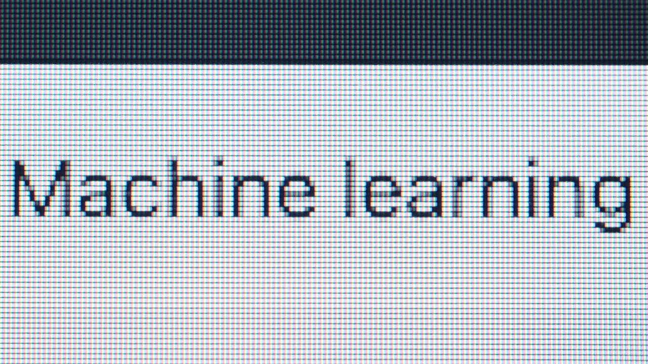 Machine learning on a screen