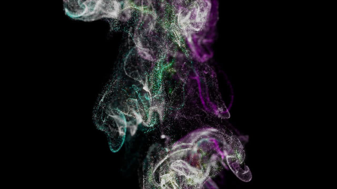 Beautiful scattering abstract particles. 4K background