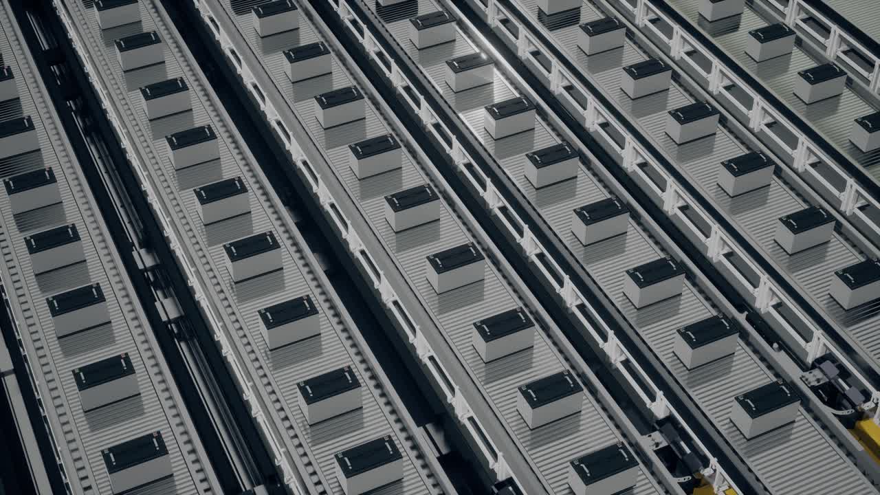 Industrial Production Line Of Batteries Or Electronic Components