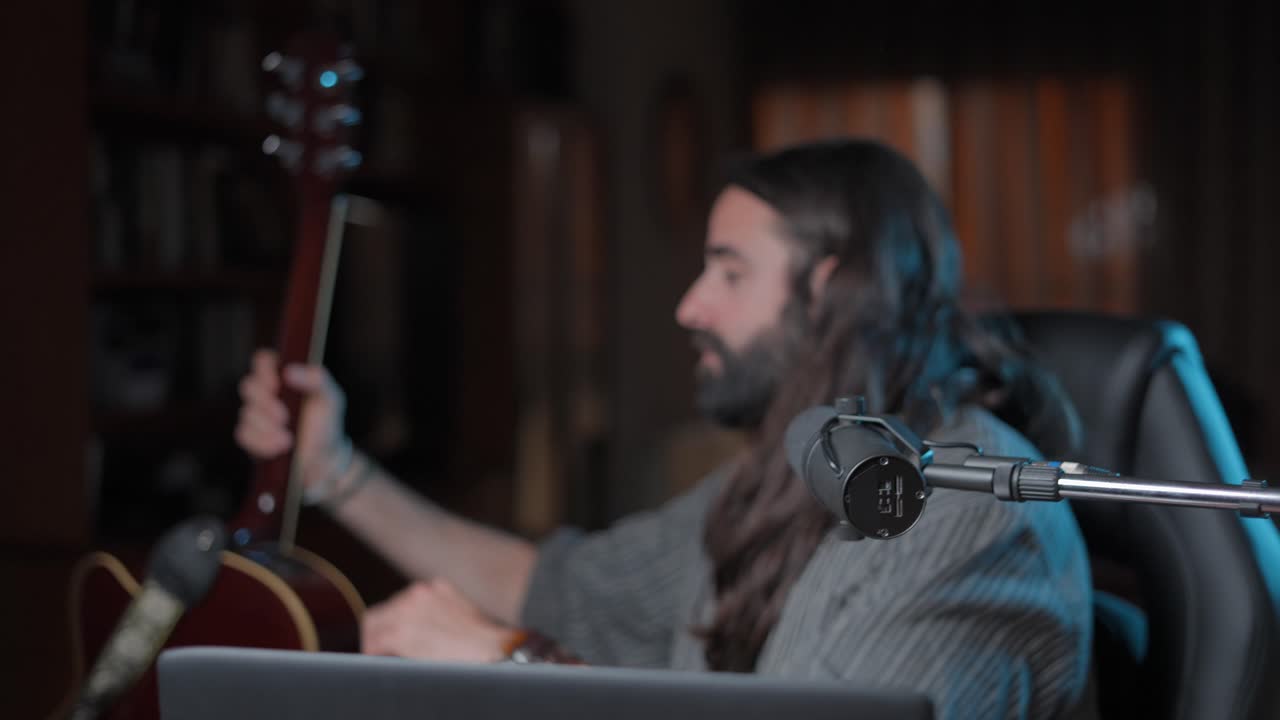 Podcast Recording Session at Home Studio