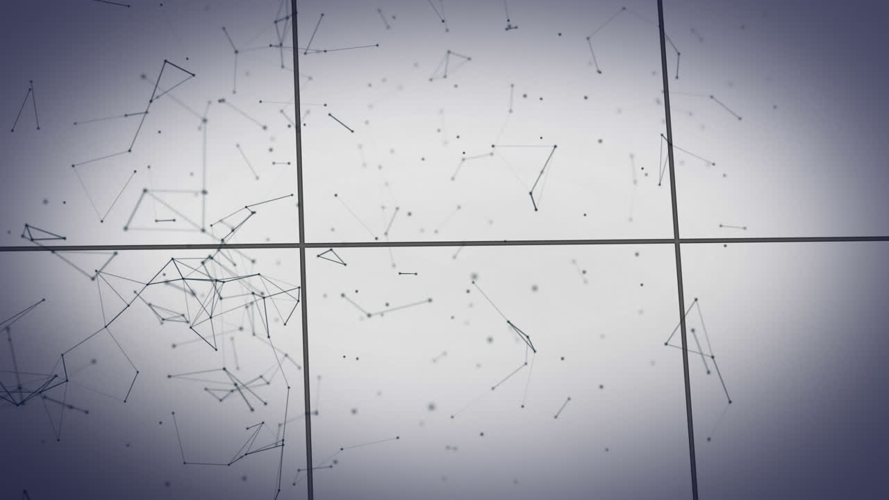 Black geometrics connexion on white background