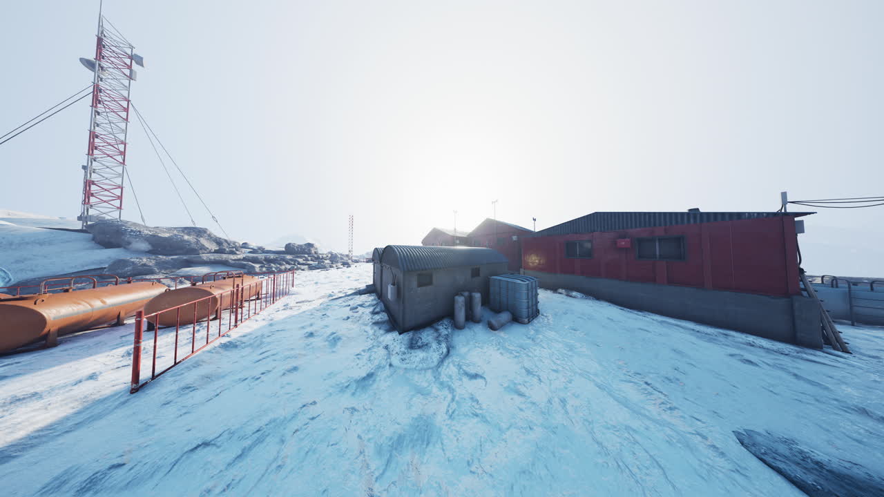 산 꼭대기 에 있는 기상국