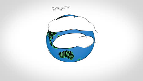 animación sobre la aviación mundial