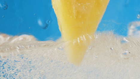 pineapple in water with ice