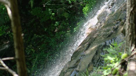 slow motion shot of waterfall