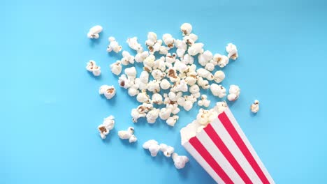 popcorn in a striped container