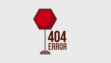 animación de la página de error 404