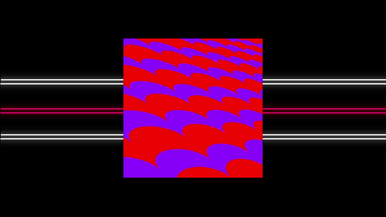 animación de formas y líneas que se mueven sobre un fondo negro