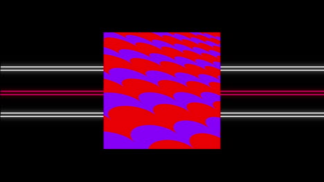 animación de formas y líneas que se mueven sobre un fondo negro