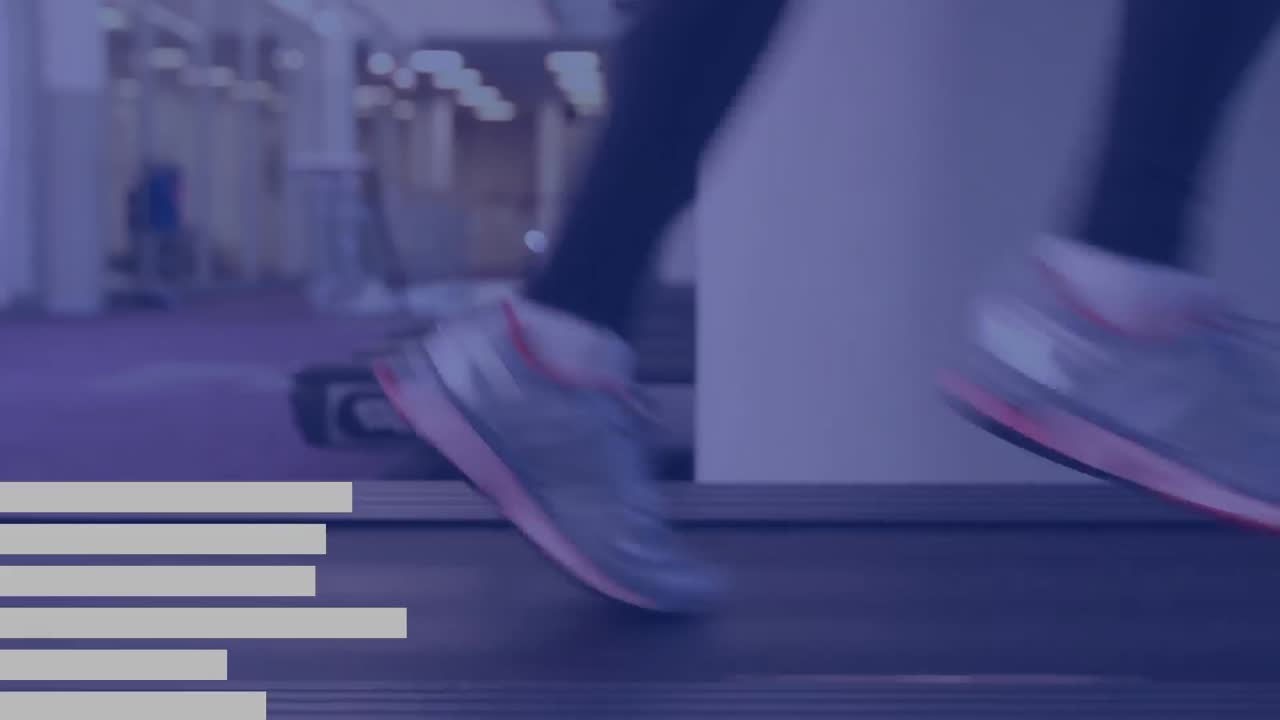 Digital composite of a woman exercising